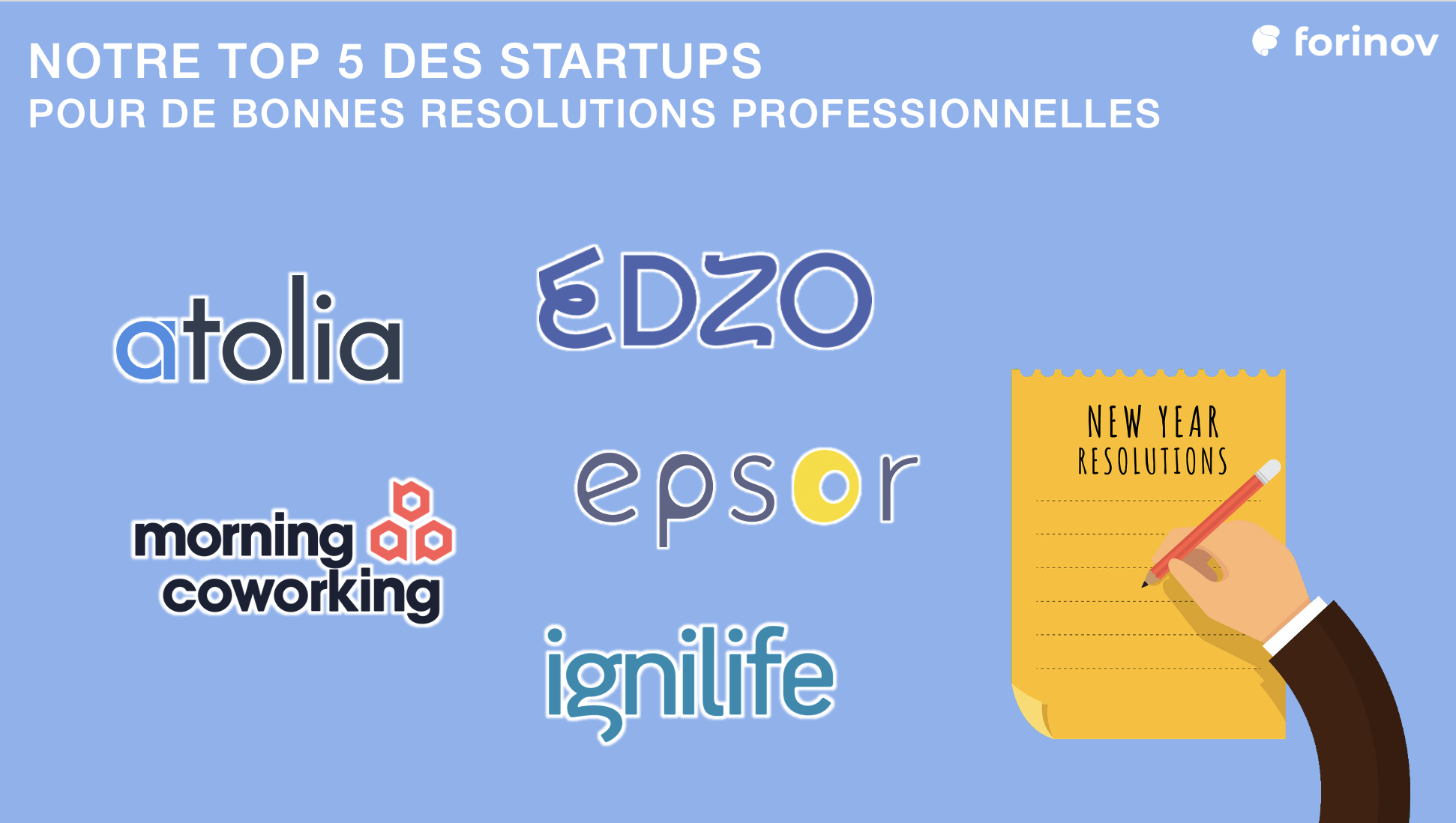 Lire la suite à propos de l’article Top 5 des startups pour de bonnes résolutions professionnelles